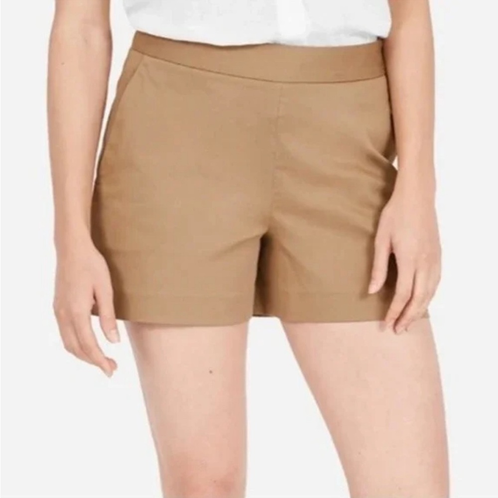 Everlane Women's Brown The High‎ Waisted Pocket Short Size 4